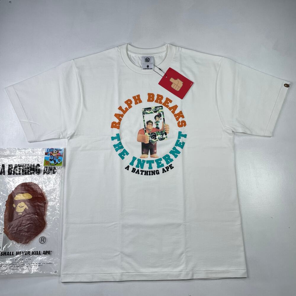 Disney x A Bathing Ape Ralph Breaks The Internet Rare 2018 Tee